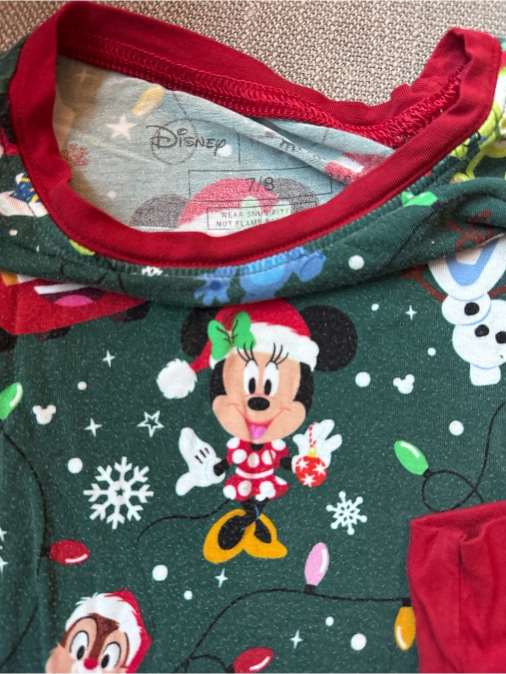 Little Sleepies Disney Pixar Holiday Character Pajama Set - Picture 2 of 2